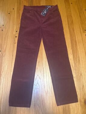 NEW Vineyard Vines Boy's Straight-Leg Burgundy Corduroy Pants